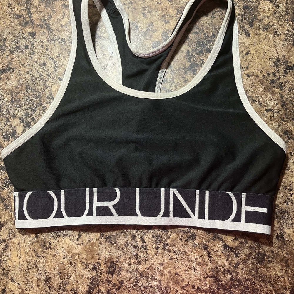 Under Armour black sports bra